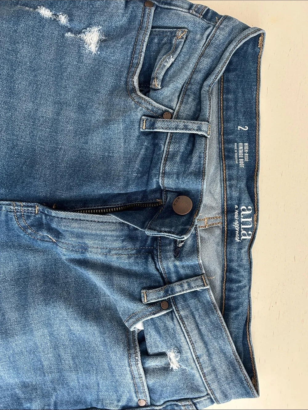 a.n.a Women’s Boot Cut Jeans in Medium Blue Wash